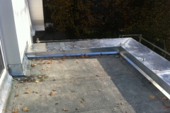 Balkon mit Schräge