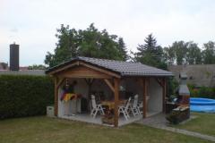 Überdachte Sitzecke